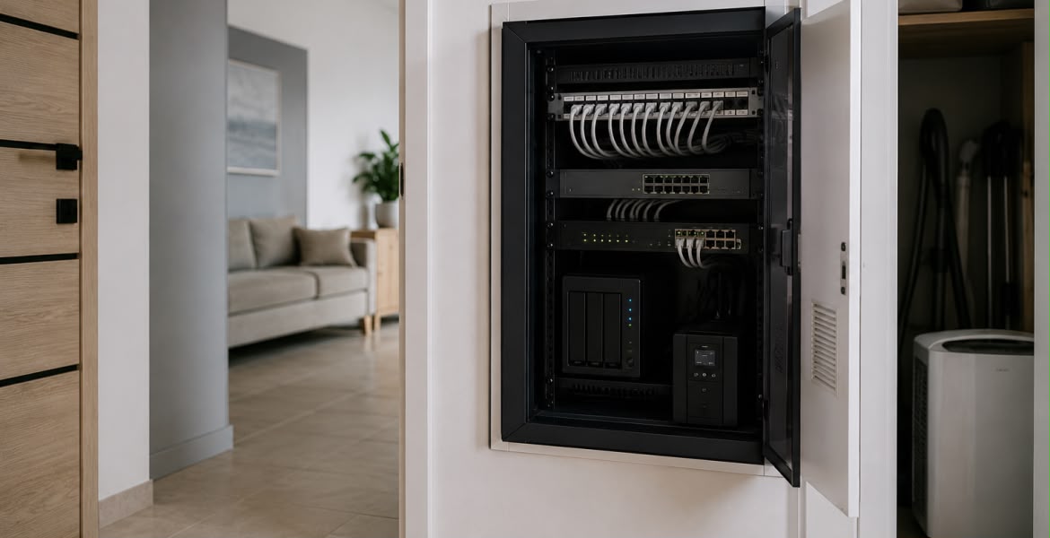 Rack de perete cu echipamente de rețea – soluții profesionale de securitate